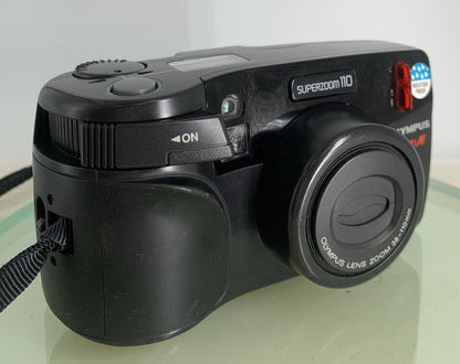 Olympus Superzoom 110 MULTI AF BLACK POINT AND SHOOT FILM CAMERA TESTED - 8070