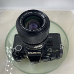Black Quartz Olympus OM10 35mm SLR Camera Olympus 35-70mm Manual Adapter TESTED7