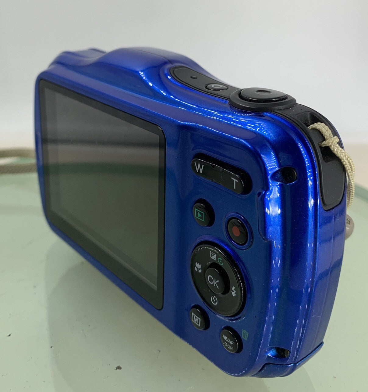 PRAKTICA WP240 WATERPROOF DIGITAL CAMERA BLUE NO CARD ONLY WIRE - TESTED - 2166