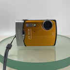 Olympus Stylus U790 SW 7.1MP Digital Camera Orange Waterproof Tested(LENS ISSUE)1