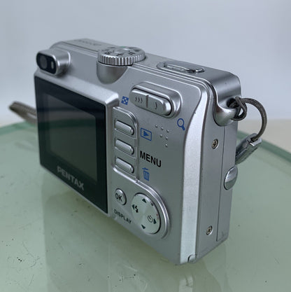 Pentax Optio 50 5.0MP COMPACT DIGITAL CAMERA WITHOUT CHARGER- Tested - 3396