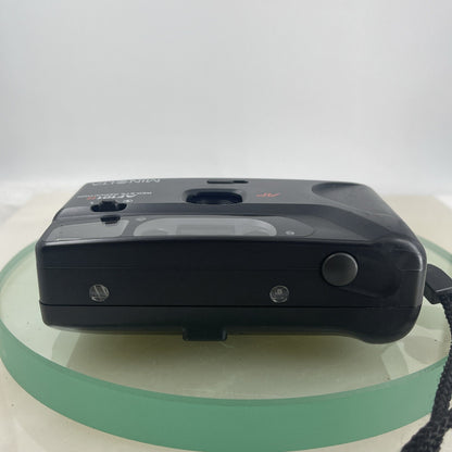 Minolta AF101R 35mm Film Point and Shoot Camera Black With Case #5436