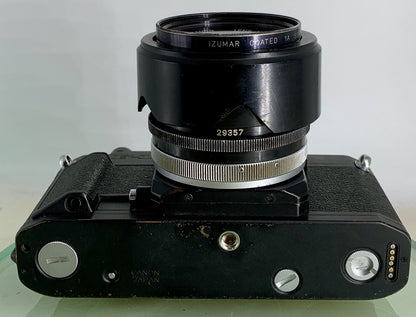 Canon New F-1 35mm SLR Film Camera + Canon FD 28mm f2.8 S.C, AE Finder TESTED3468