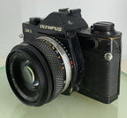 Olympus OM-2 Spot / Program SLR Camera + Olympus Zuiko  50mm f1.8 TESTED  #1952