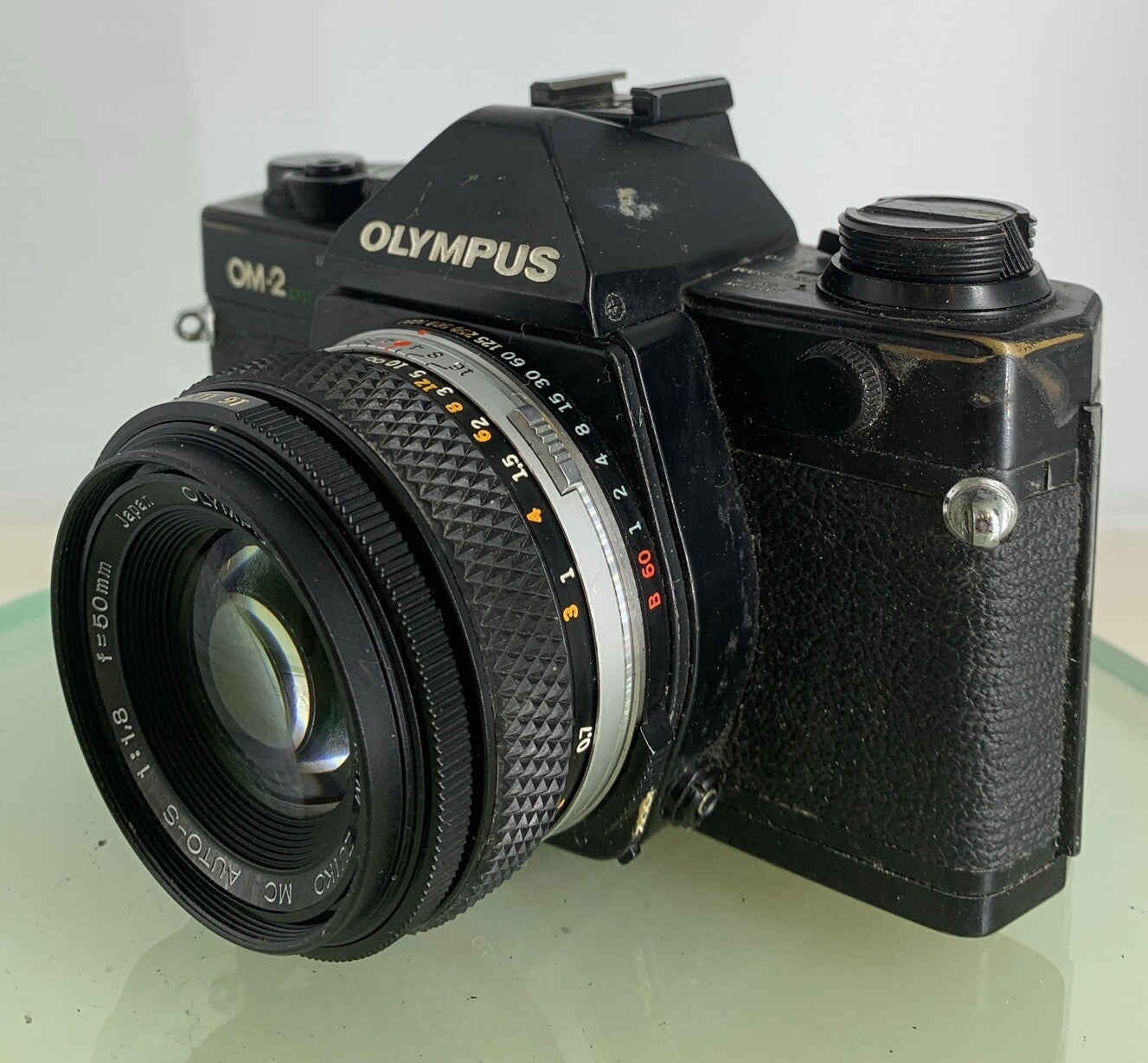 Olympus OM-2 Spot / Program SLR Camera + Olympus Zuiko  50mm f1.8 TESTED  #1952