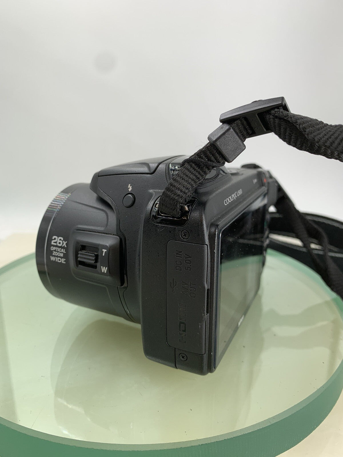 Nikon COOLPIX L810 16.1MP 26X COMPACT Digital Camera BLACK + WIRE TESTED - 9045