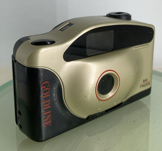 GOLDLINE BIG FINDER 35mm POINT AND SHOOT FILM CAMERA NOBATTERY - TESTED - 8100