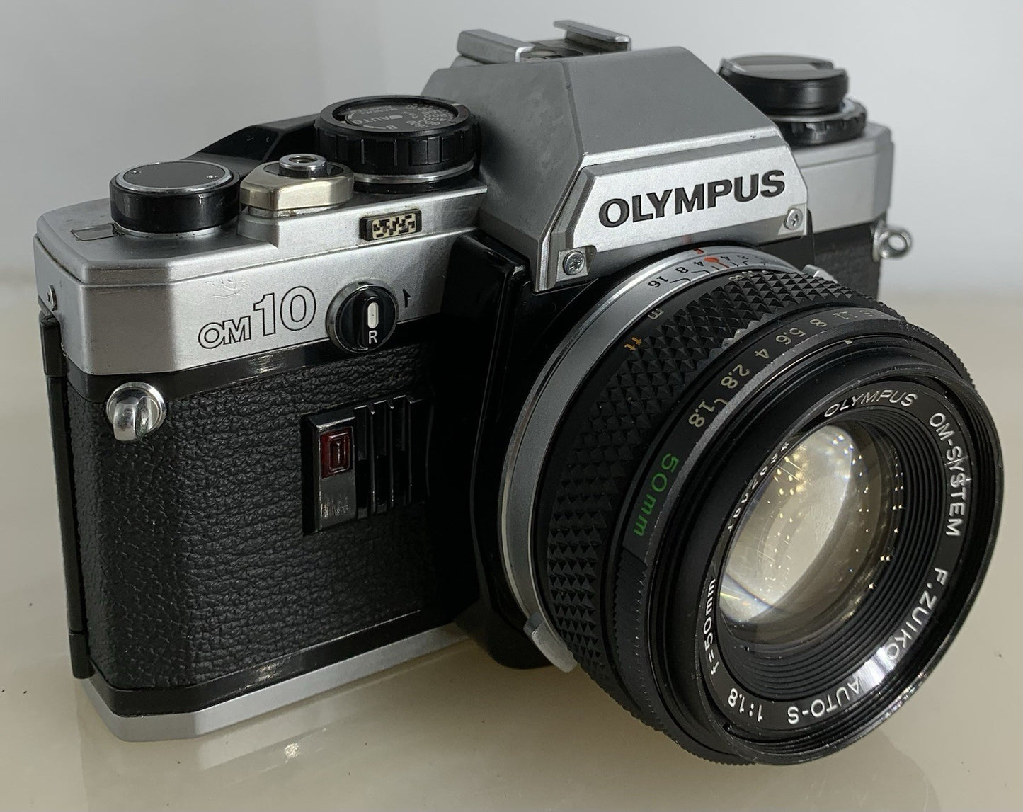 SERVICED Olympus OM10 35mm Film SLR Manual Camera + Olympus 50mm f/1:1.8 #1280