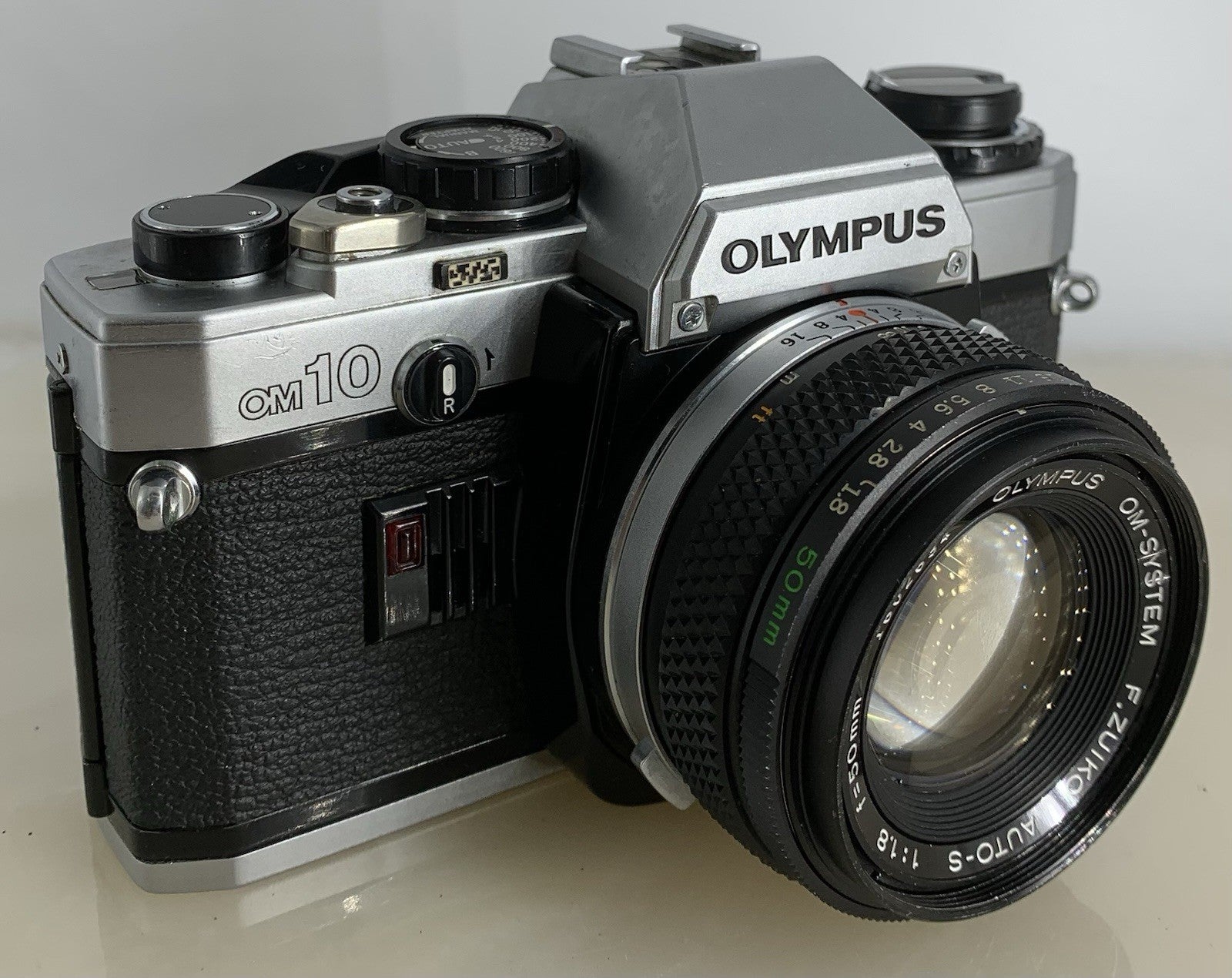 SERVICED Olympus OM10 35mm Film SLR Manual Camera + Olympus 50mm f/1:1.8 #1280