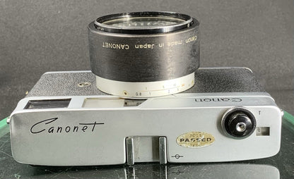 Canon Canonet Camera With Canon SE 45/1.9 Lens+Case+Working+Tested#1399