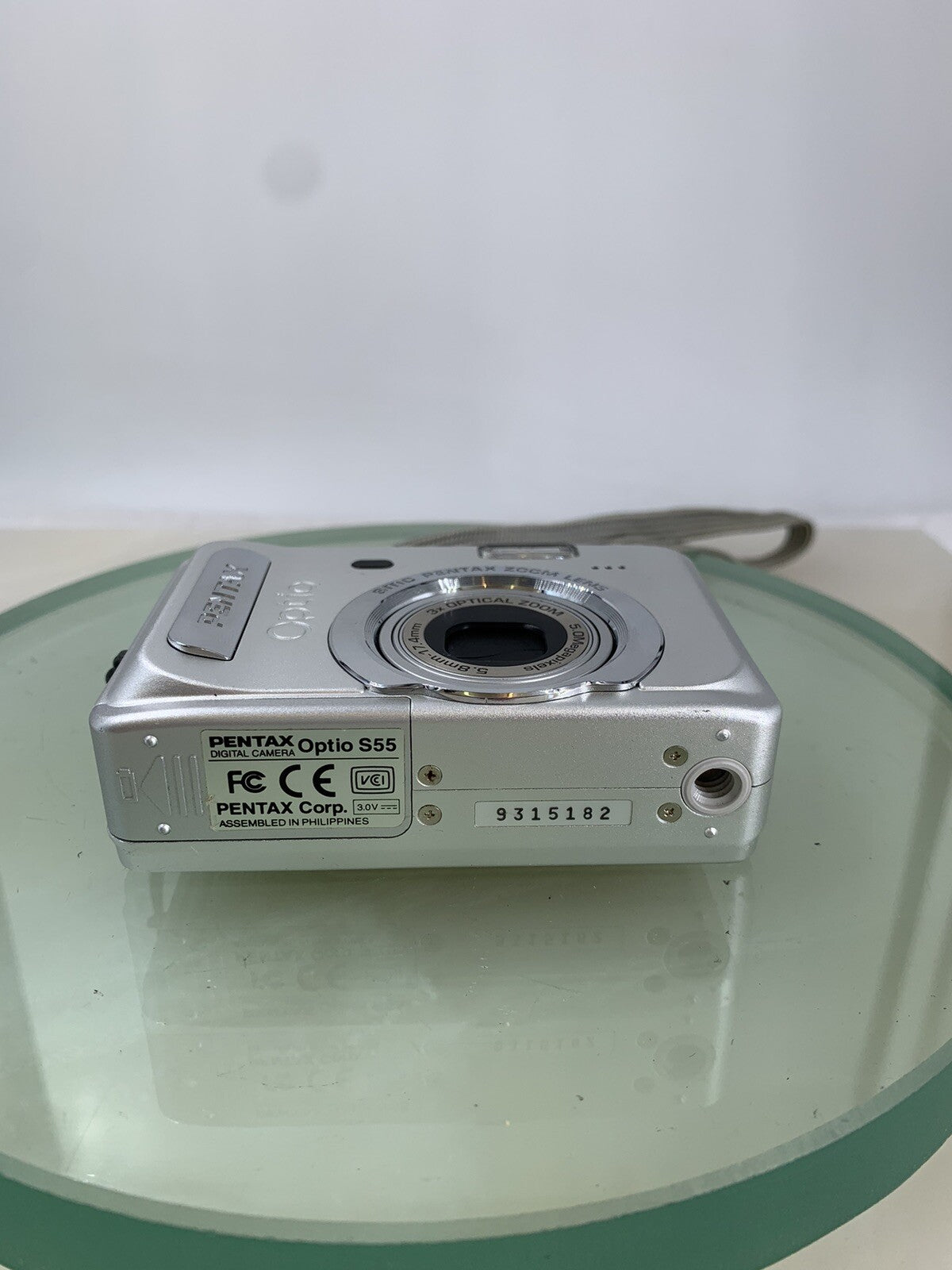 Pentax Optio S55 5.0MP Compact Digital Camera SILVER NO CARD TESTED - 8146