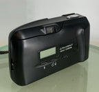 Olympus MJU II 35mm ALL WEATHER FILM CAMERA BLACK WITH COVER TESTED + TIN #4924