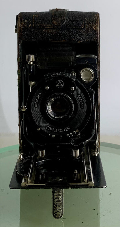ERNEMANN DRESDEN Chronos B Ernar f=7.5cm 6.3 Lens format 120 Roll Film - 3521