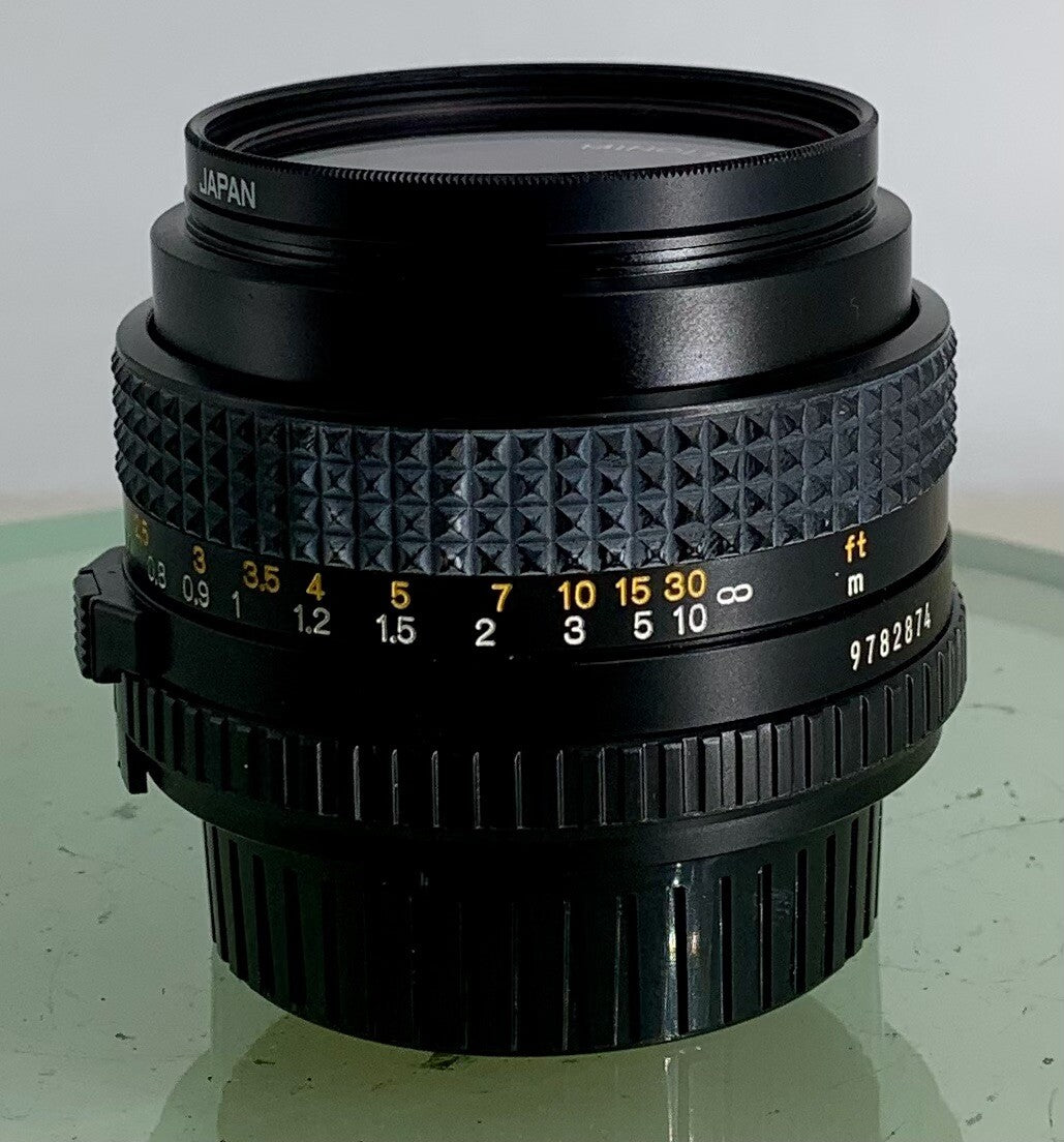 Minolta MD 50mm 1:1.7 lens, fits X700 X500 XD5 XD7 XG-M camera mount  TESTED #102