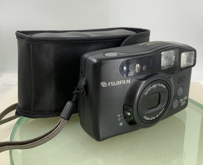 FUJIFILM DL-270 ZOOM SUPER Panorama 35mm Film Camera With COVER TESTED - 9960