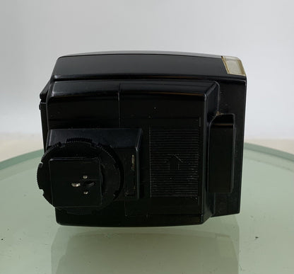 Olympus T20 Shoe Mount Flash for CAMERA EXTENDED BLACK WITH COVER TESTED - 9602