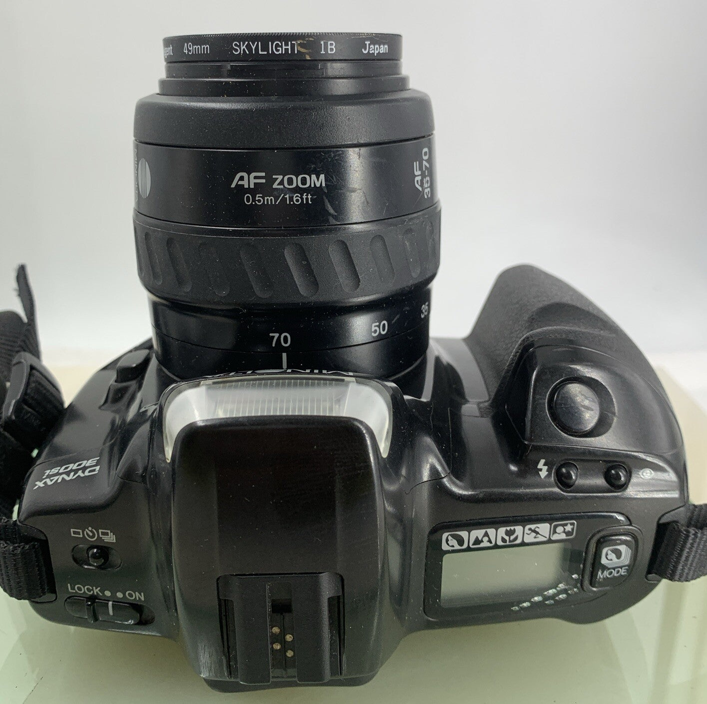Minolta Dynax 300 SI SLR FILM CAMERA + 35-70mm Lens BLACK COLOR TESTED - 6108