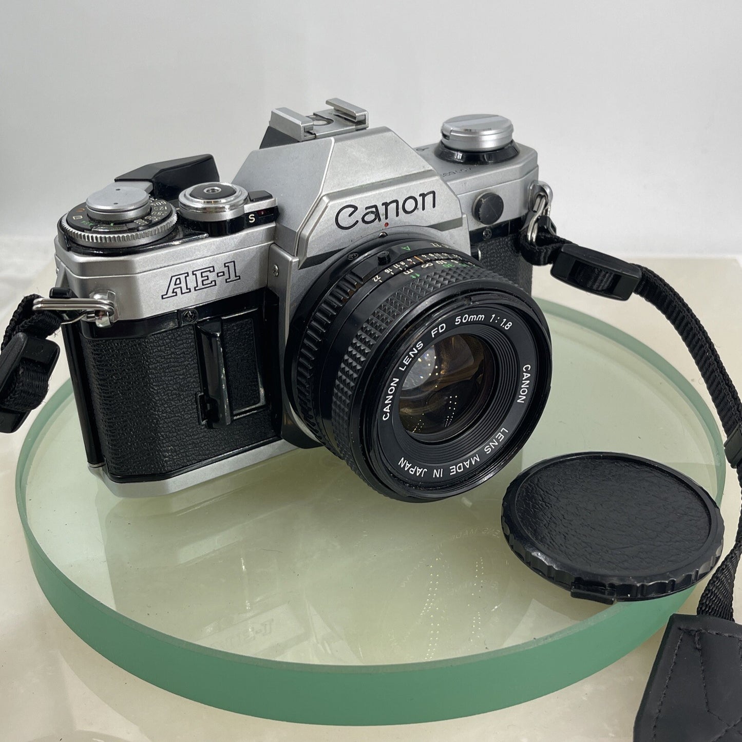 Canon AE-1  35mm SLR Film Manual Camera + Canon 50mm F/1.8 FD Lens Like A-1 #7490