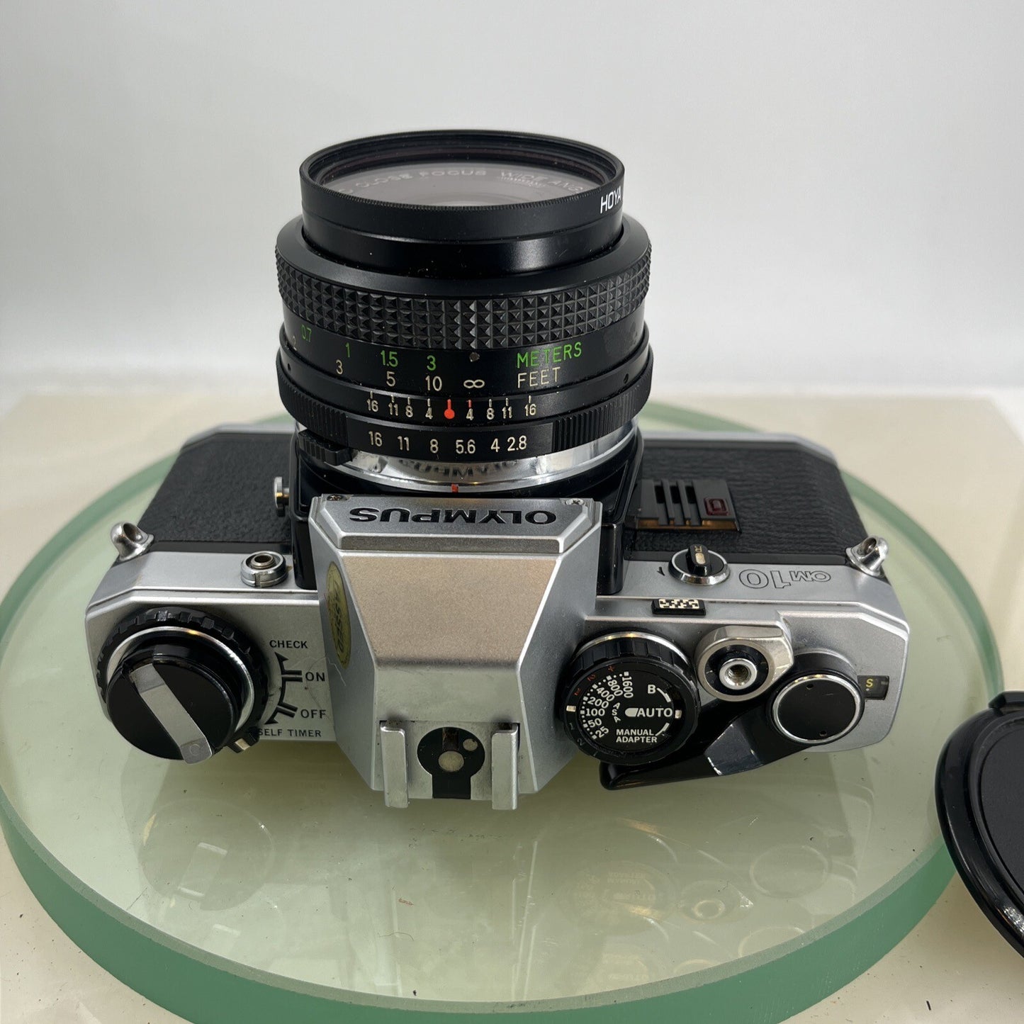 Olympus OM10 35mm SLR Film Camera + Vivitar 28mm 1:2.8 MC  Lens/ WORKING #9066