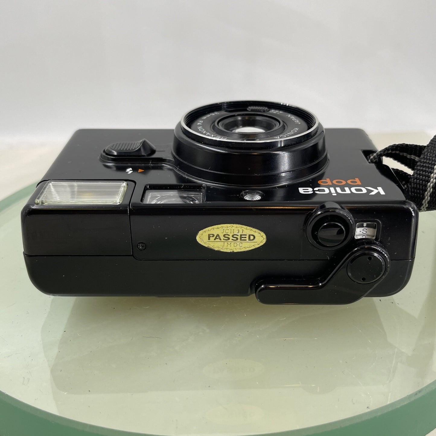 Konica Pop Compact 35mm film Camera with Case Vintage Rare Tested Working #5667