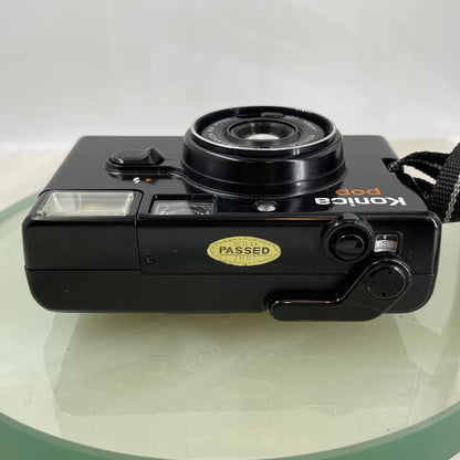 Konica Pop Compact 35mm film Camera with Case Vintage Rare Tested Working #5667