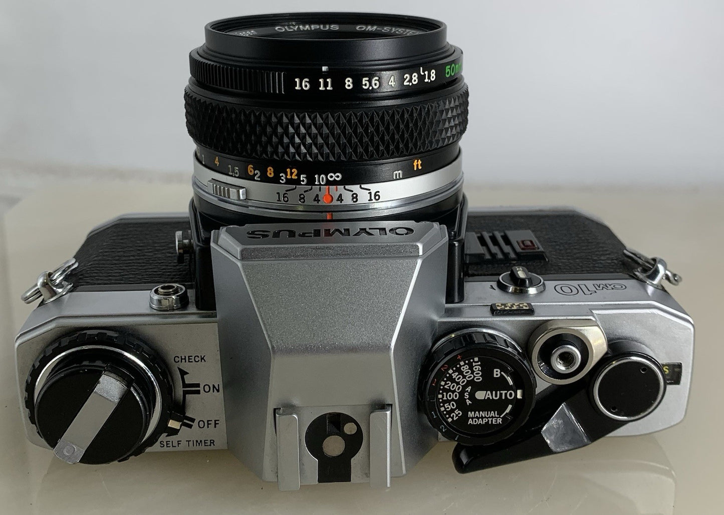 SERVICED Olympus OM10 35mm Film SLR Manual Camera + Olympus 50mm f/1:1.8 MC #1299