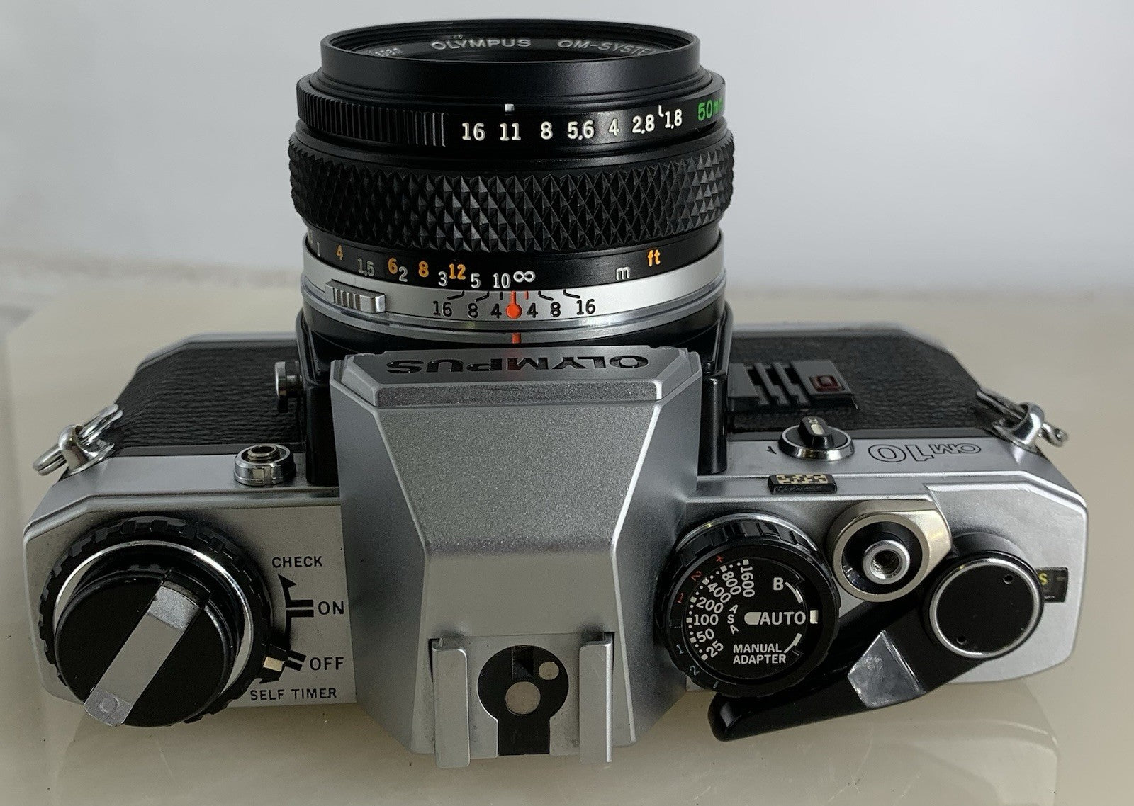 SERVICED Olympus OM10 35mm Film SLR Manual Camera + Olympus 50mm f/1:1.8 MC #1299