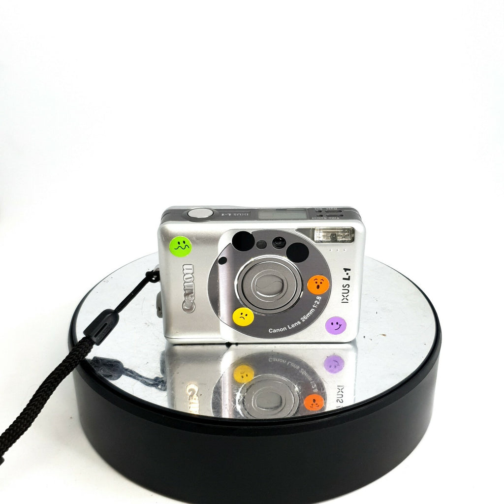 Canon IXUS L1 APS compact film camera in silver. + original case,FULLY TESTED7671