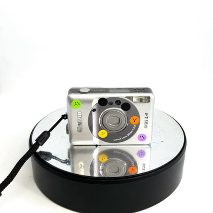 Canon IXUS L1 APS compact film camera in silver. + original case,FULLY TESTED7671