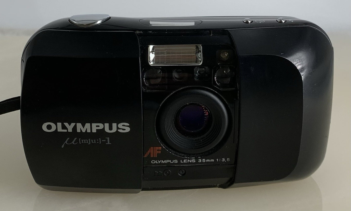 Olympus MJU-1 Compact Camera Analog AF Lens 35mm 1:3.5 Point & Shoot TESTED #8461