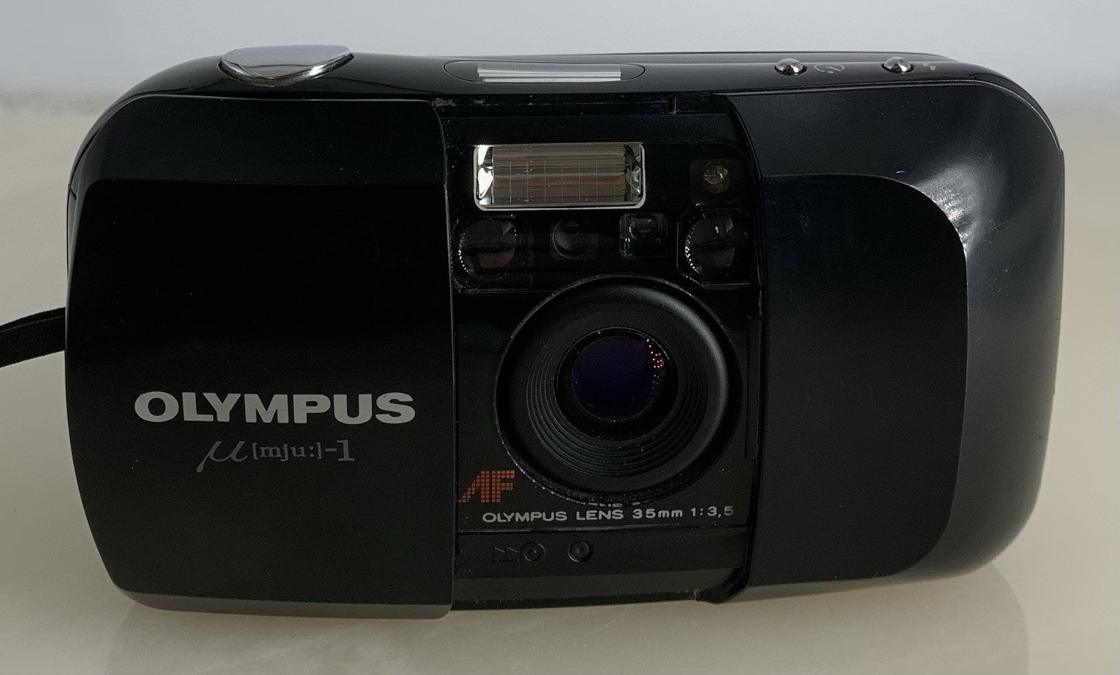 Olympus MJU-1 Compact Camera Analog AF Lens 35mm 1:3.5 Point & Shoot TESTED #8461