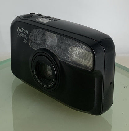 Nikon Zoom 200 AF Point and Shoot 35mm Film Camera + Black + Tested - 8082