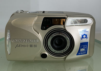 Olympus MJU III 80 Camera 35mm Film Point & Shoot Compact 38-80mm Lens + TIN +++1