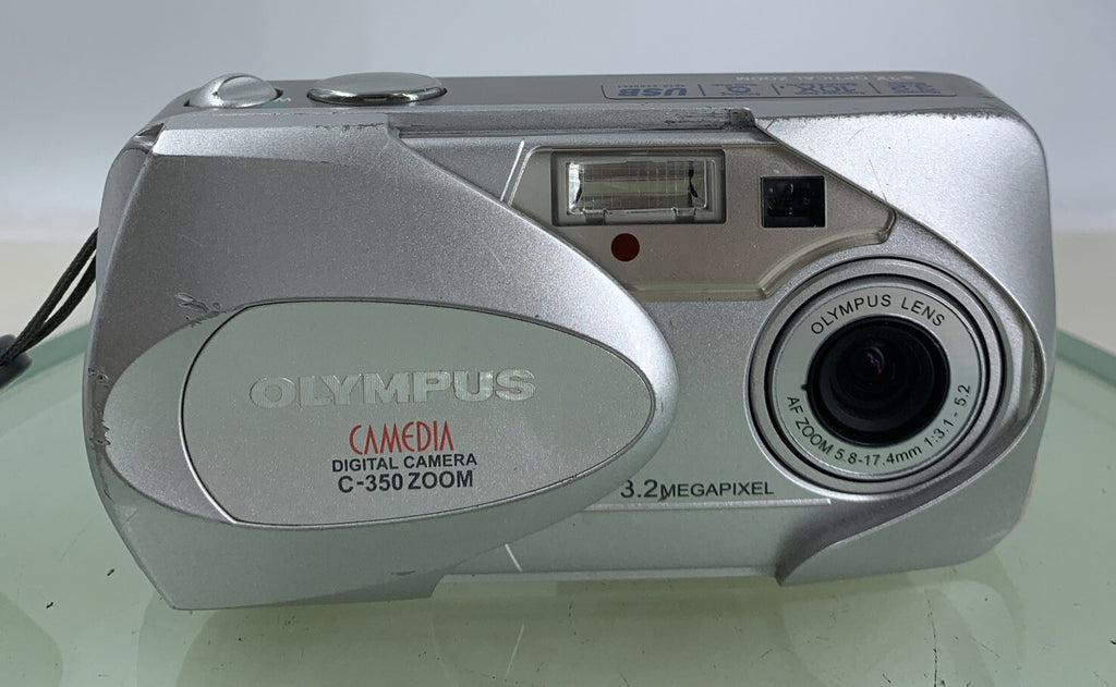 Olympus Camedia C-350 Zoom 3.2MP Compact Digital Camera SILVER TESTED - 6781