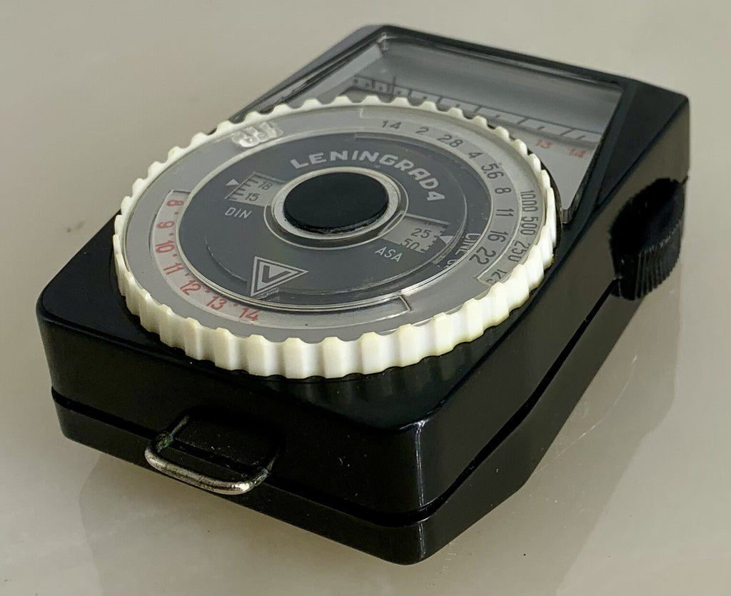 Leningrad 4 Exposure Light Meter + Case & Opal Panel For Vintage Camera - 5435