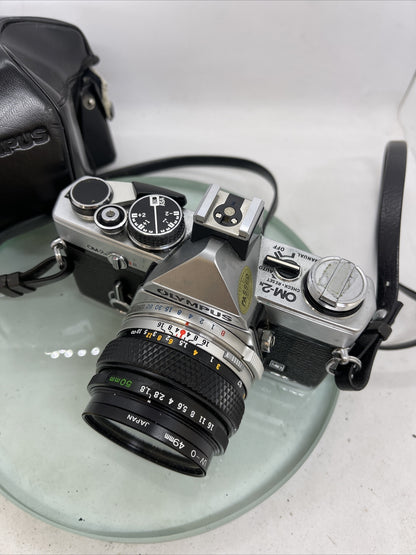 Olympus OM-2N MD 35mm Film SLR Manual Camera Olympus AUTO S50mm F/1.8 Zuiko Lens2