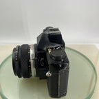 Olympus OM-2n Black - 35mm SLR Film Camera + 50mm f/1.8 Lens-Tested & Working8793