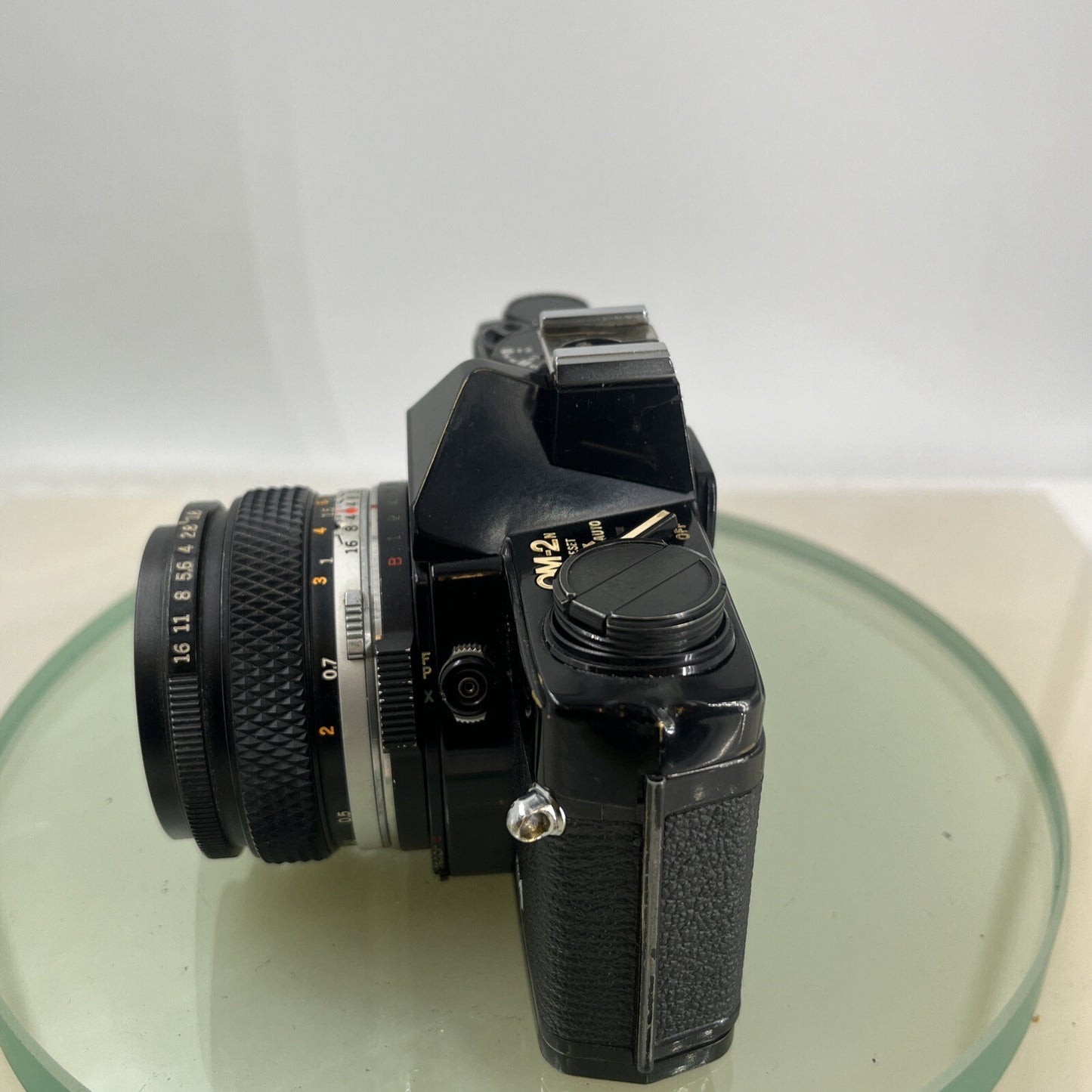 Olympus OM-2n Black - 35mm SLR Film Camera + 50mm f/1.8 Lens-Tested & Working8793