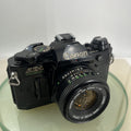 Canon AE-1 Program 35mm SLR Film Manual Camera BLACK+Canon 50mm F/1.8 FD Lens8820