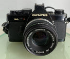 Olympus OM-2n Black - 35mm SLR Film Camera + 50mm f/1.8 Lens-Tested & Working 721