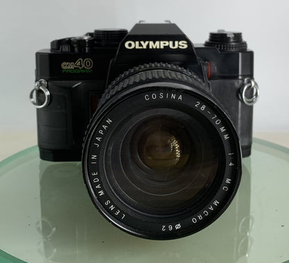Vintage Olympus OM40 DX Program 35mm Film SLR Camera w/26 - 70mm Cosina Lens#4961