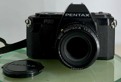 PENTAX P30 50mm DIGITAL SLR with SMC Pentax-A 1.1.7 50mm Lens - TESTED - 3351