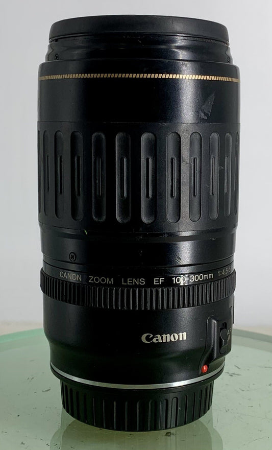 Canon 100-300mm f/4.5-5.6 EF USM Auto Focus Zoom Lens Excellent #130