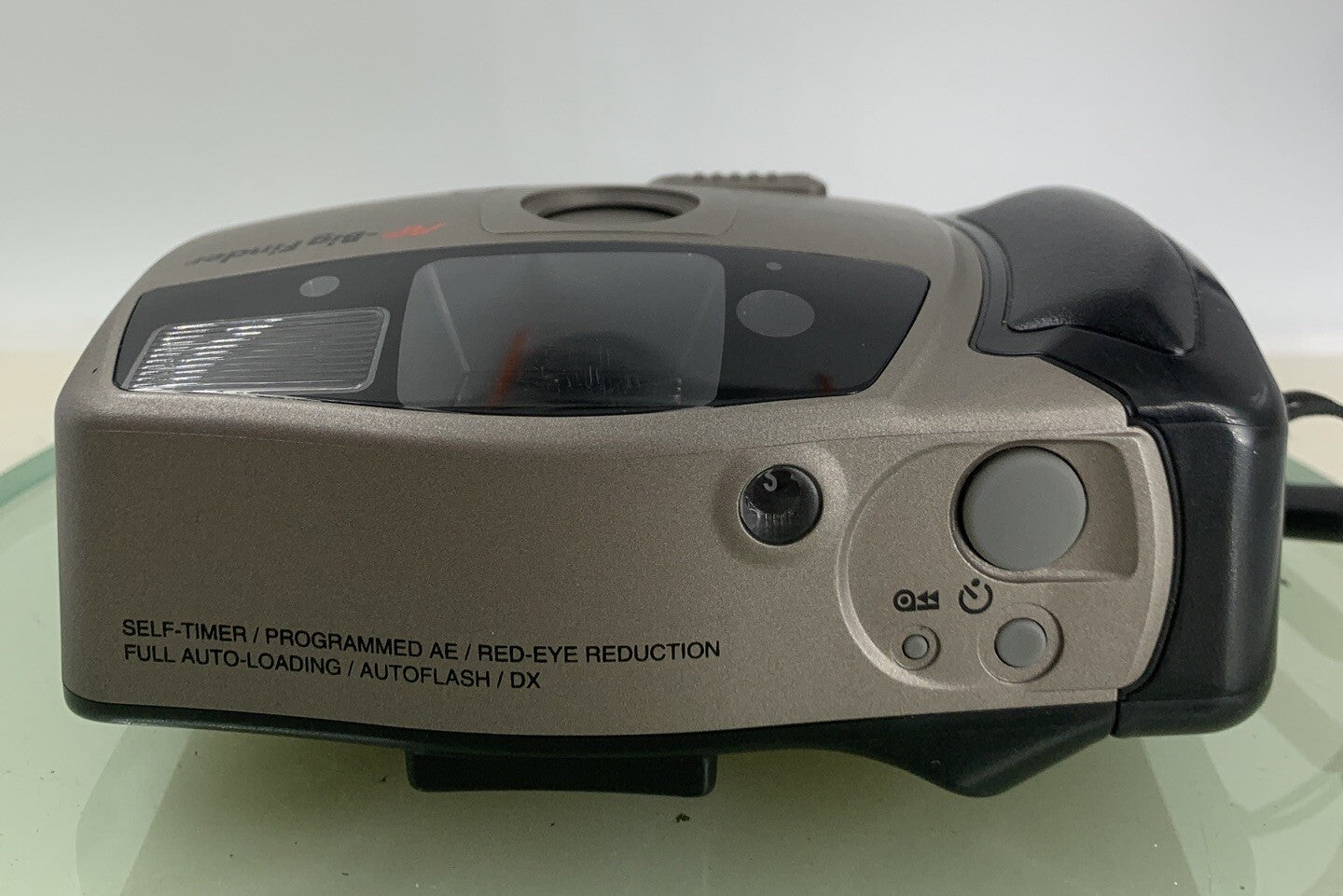 Minolta AF- BIG FINDER GREY SHOOT VINTAGE FILM CAMERA WITH COVER TESTED - 3077