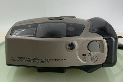 Minolta AF- BIG FINDER GREY SHOOT VINTAGE FILM CAMERA WITH COVER TESTED - 3077