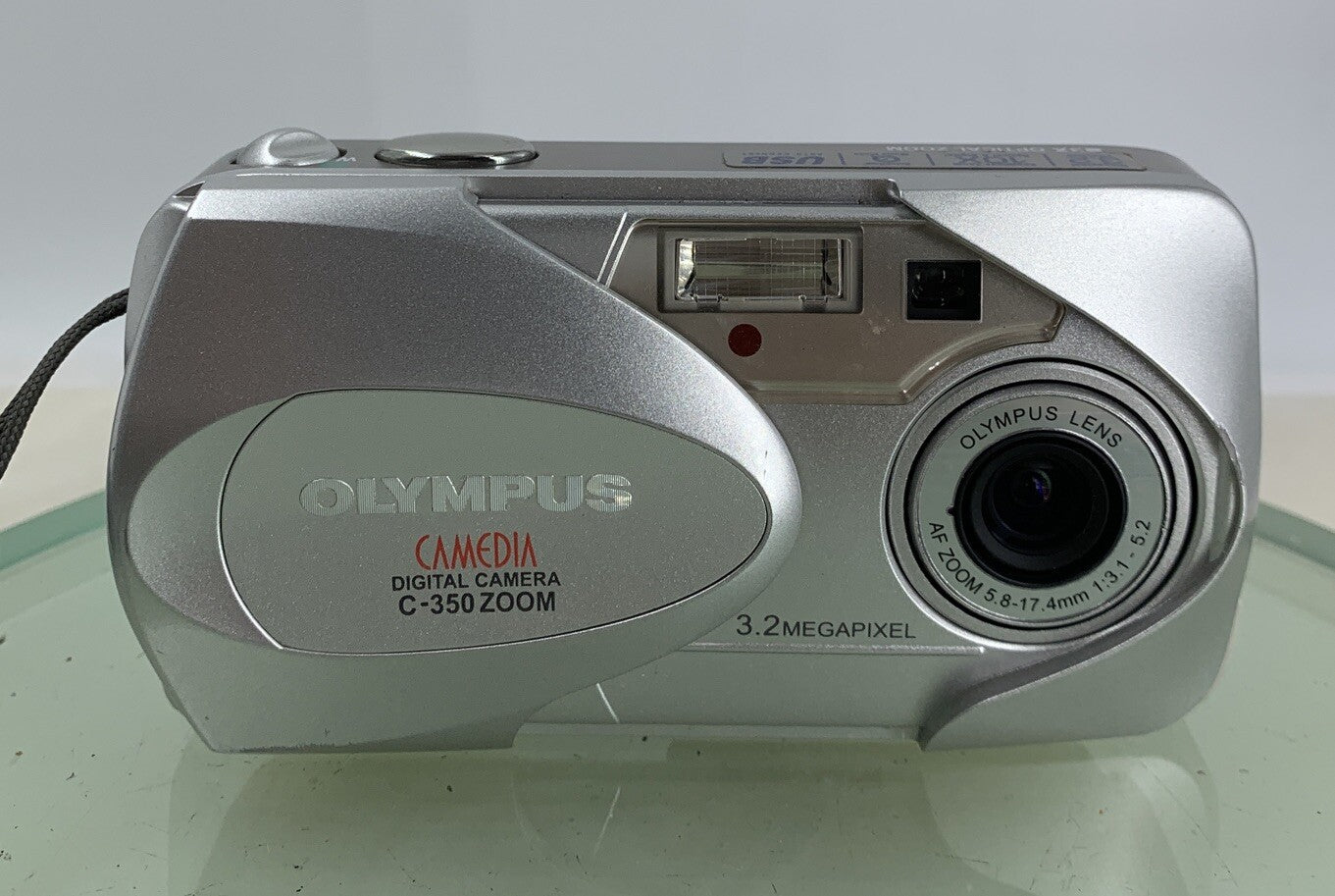 Vintage Olympus CAMEDIA 350 Zoom 3.2MP Digital Camera WITH BAG TESTED - 2081