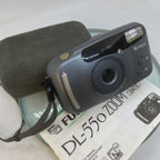 Rare fuji dl-550 zoom date Camera, Tested, Cased, Instructions+++ #5531