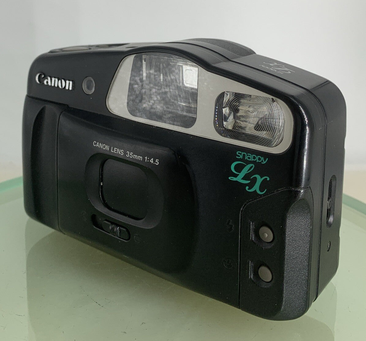 Canon Snappy LX ii 35mm Film Point and Shoot Camera BLACK CLEAN TESTED - 7202