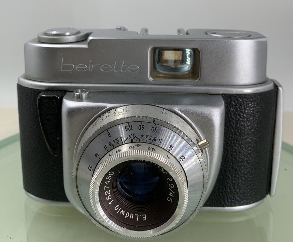 BEIRETTE JUNIOR || VINTAGE POINT AND SHOOT FILM CAMERA SILVER +CASE -TESTED - 171