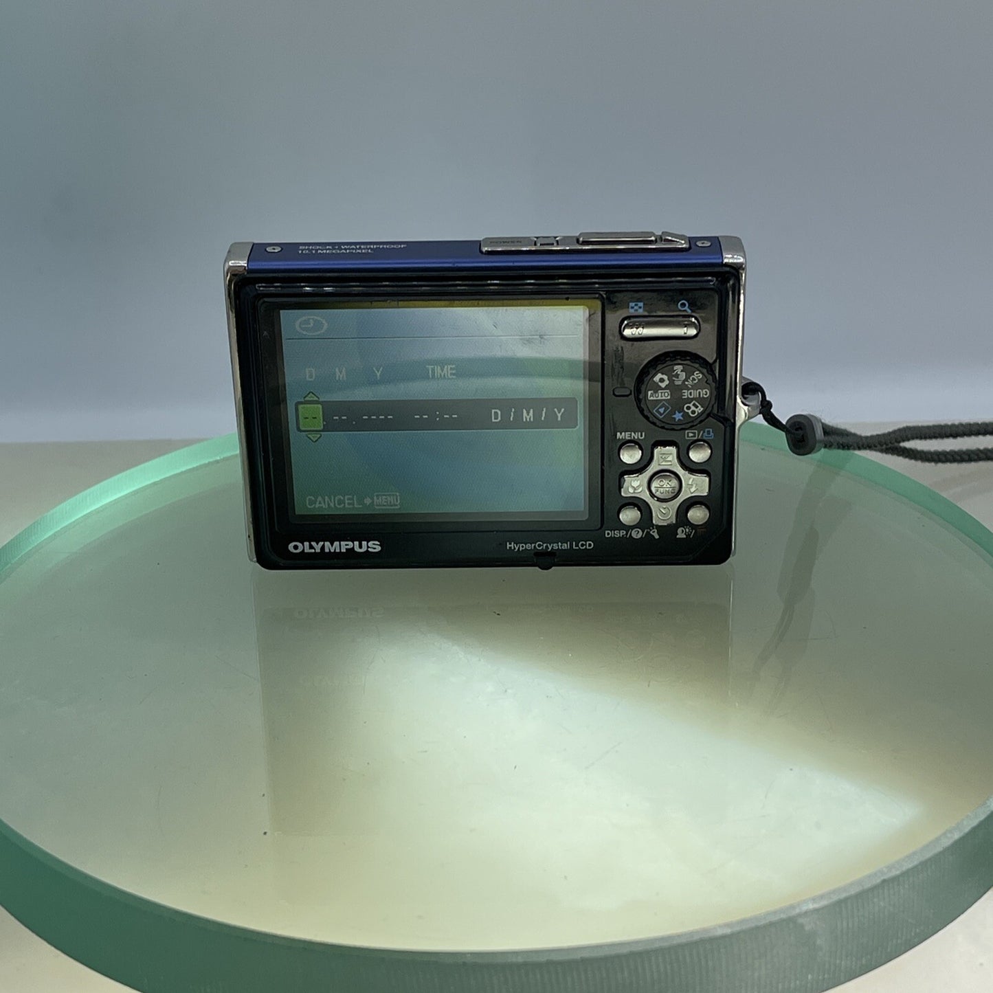 Olympus Mju 1050 SW 10.1MP Underwater Compact Digital Camera Blue Tested #4645